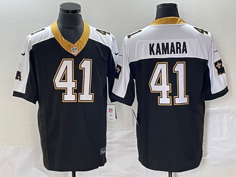 Men New Orleans Saints #41 Kamara Black Nike 2023 Vapor Untouchable Limited Player NFL Jersey